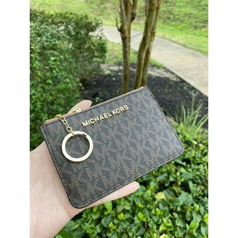 michael kors keyring card holder|michael kors card holder women's.